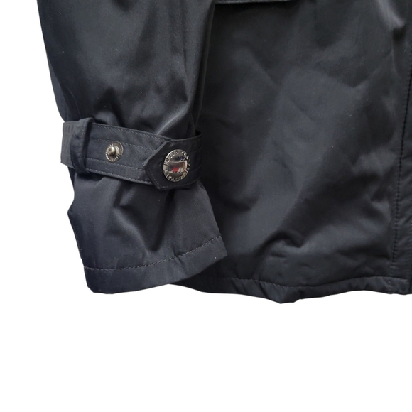 Lauren Ralph Lauren Women's Full-Zip Ruffled Spring Black Light Jacket Medium - Picture 7 of 10